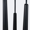 Potrójna lampa wisząca BLISS SL.1463 czarna tuba 3xG9