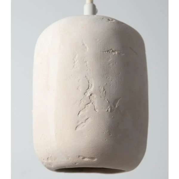 Ceramiczna wisząca lampa Olo 3 41420 kule owalne beżowe