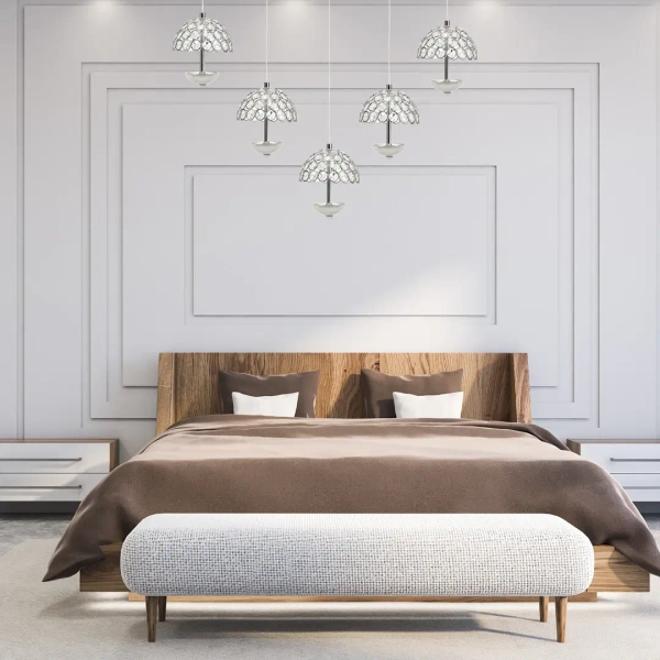 Ledowa wisząca lampa VENUS ML317 LED 5W 4000K kryształowa chrom