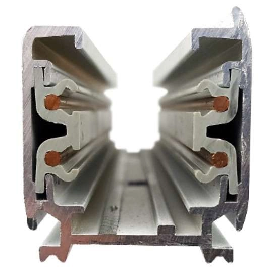 Szynoprzewód sufitowy 1 m Aluminum 4 wires Track MHT1-100-BK Maxlight 3-fazowa ścienna LISTWA natynkowa 230V czarna