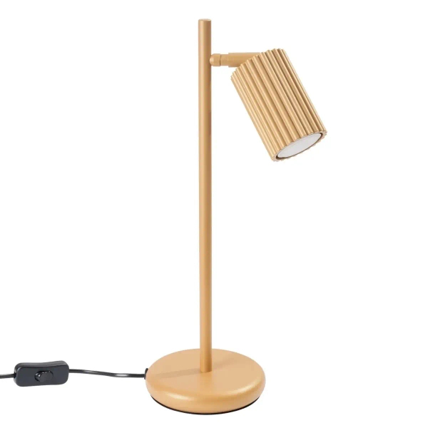 Stolikowa lampa regulowana KARBON SL.1567 z wtyczką tuba złota
