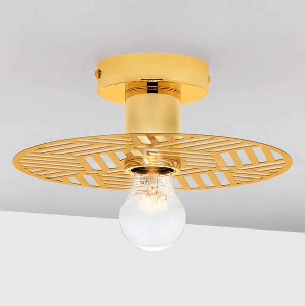 Ścienna lampa jadalniana BAMEPA LE43700 okragła złoty