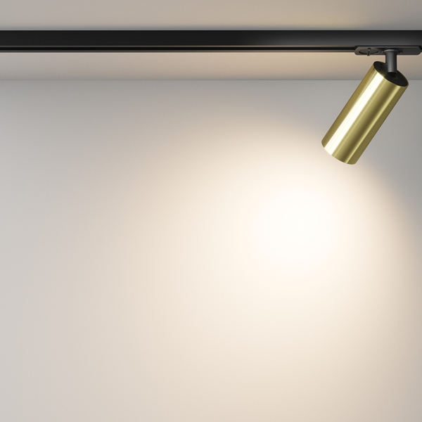Lampa 1-fazowa do szynoprzewodu Focus TR021-1-12W3K-W-BBS LED 12W 3000K sopel mosiądz