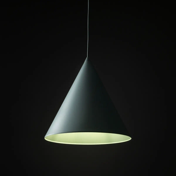 Trójkątna lampa wisząca CONO 10063 do salonu miętowy