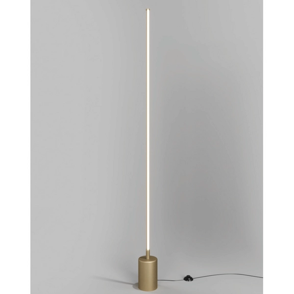 Prosta lampa podłogowa Flow MOD147FL-L20BSK1 mosiądz