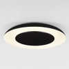 Okrągła lampa sufitowa CAPINOTA LE44802 LED 38W 2700-4000K czarny biały