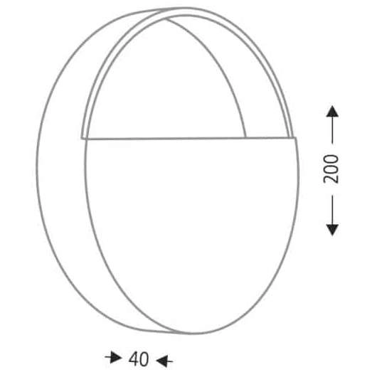 Industrialna LAMPA ścienna OMONO 7916 Shilo okrągła OPRAWA LED 6W 3000K metalowy kinkiet loft czarny