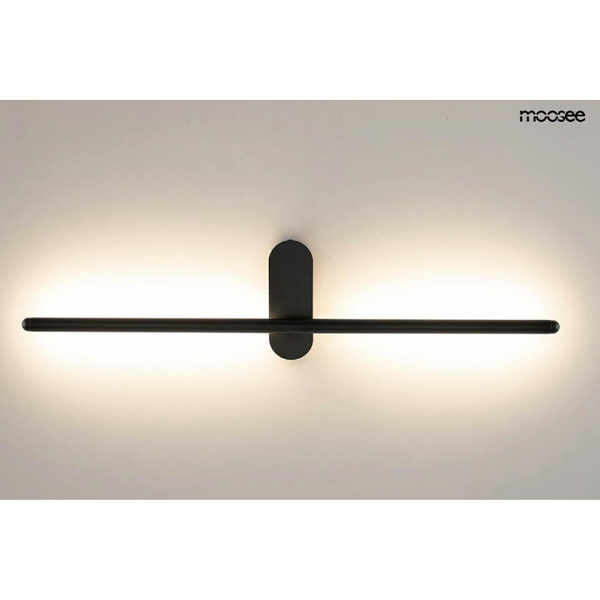 Podłużny kinkiet Tobia MSE010100350 Moosee LED 10W 3000K stick czarny