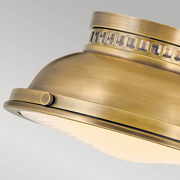 Metalowa lampa sufitowa Amelia HK-AMELIA-F-M-HB retro mosiądz