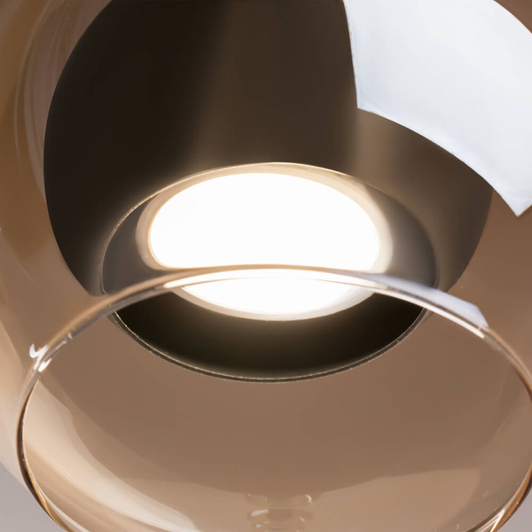 Wisząca lampa Ros MOD227PL-01B1 Maytoni zwis bańki czarna bursztynowa