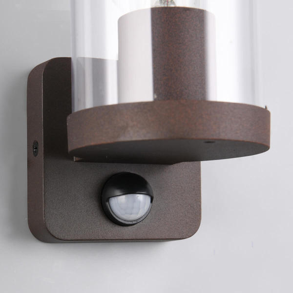 Przyścienna lampa tuba Bonito R21599124 IP44 czujnik brązowy