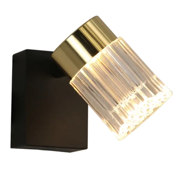 Ścienny kinkiet glamour Erovia LP-5923/1WS GD LED 6W CCT złoty czarny