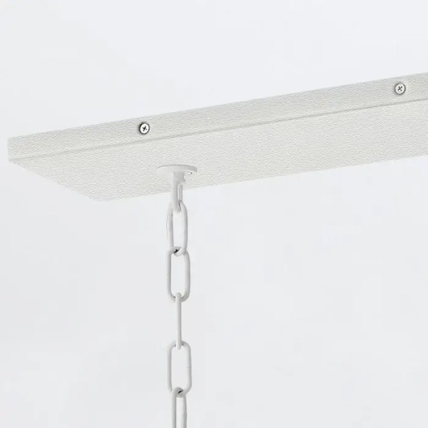 Żyrandol do salonu Flora QN-FLORA10-WHT kwiaty na łańcuchu biały