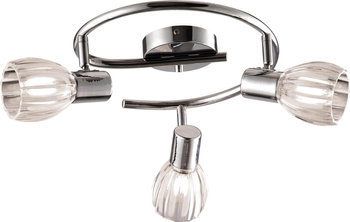 Lampa sufitowa Embo K-8001/3G z regulowanymi kloszami chrom