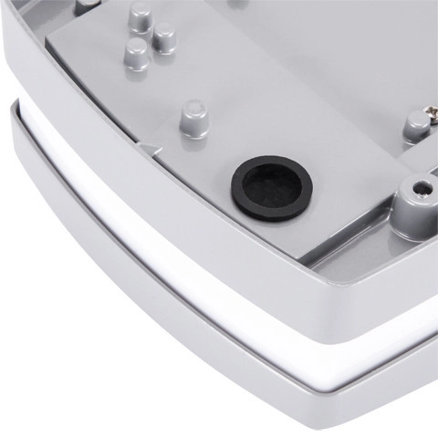 Ścienna LAMPA ogrodowa SOLINA 03686 Ideus elewacyjna OPRAWA outdoor LED 8W 4000K z numerem domu IP54 szara