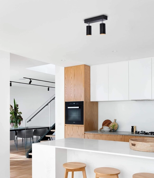 Sufitowa lampa kierunkowa Monti K-4726 Kaja czarne tuby do przedpokoju