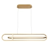 Wisząca lampa owalna Demark QN-DEMARK-LP-BG LED 58W 3000K nad stół złoty
