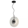 Okrągła lampa wisząca 23075 LED 11W 3000K dysk szklany czarny