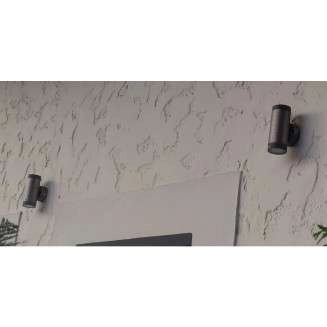 Elewacyjna LAMPA ścienna TARAS 03570 Ideus metalowa OPRAWA zewnętrzna tuba na taras outdoor IP54 satyna