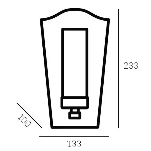 Szklany kinkiet Dublin W01155CH Cosmolight srebrny przezroczysty