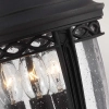 Ogrodowa LAMPA wisząca English FE-EB8-M-BLK Elstead FEISS zewnętrzna OPRAWA retro latarenka ZWIS na łańcuchu IP23 czarny przezroczys