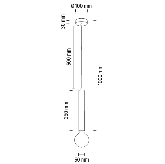 Loftowa lampa wisząca BARREL 16709104 metalowa zwis tuba czarna