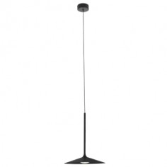 Minimalistyczna LAMPA wisząca HANA P0456 Maxlight metalowy zwis LED 6W 3000K talerz czarny