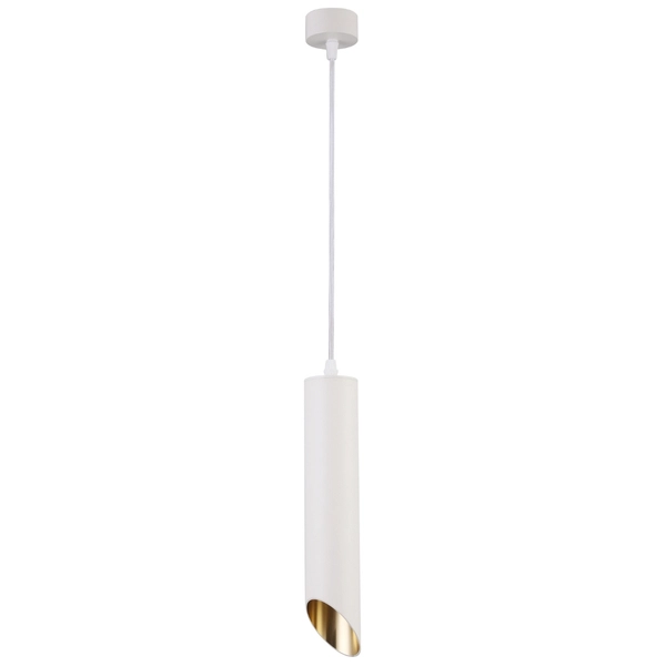 Lampa zwisowa Lipari P044PL-01-30GU10-W Maytoni tuba biała złota