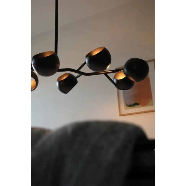 Molekułowa lampa wisząca Edgar 108852 kule metalowy czarny