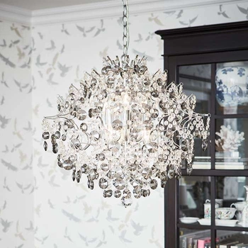 LAMPA wisząca HIDDEN GEM 107415 Markslojd kryształowa OPRAWA zwis glamour crystal przezroczysty przydymiony