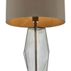 Nocna lampa szklana Mubina MUB4308 polerowany czarny chrom przydymiony