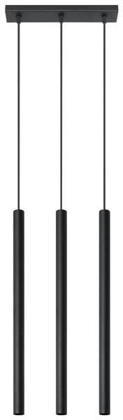 LAMPA wisząca PASTELLO SL.0470 Sollux metalowa listwa tuby sople czarne