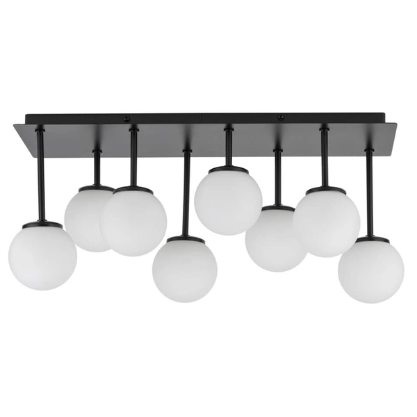 Salonowy plafon mleczne kule Tulia 33497 Sigma molekuły balls biały