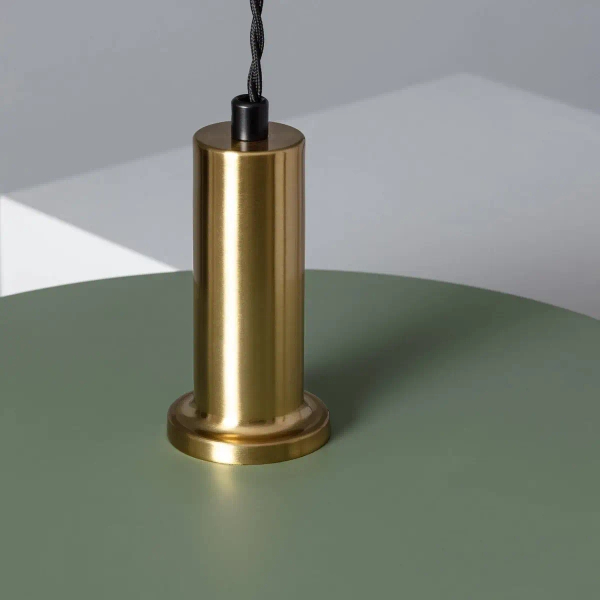 Wisząca lampa nad stół Dario ABR-LWO-DARIO-Z metalowa zielona złota