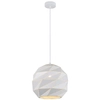 LAMPA wisząca PALERMO PND-2424-1L-WH Italux geometryczna OPRAWA metalowy zwis kula ball biała