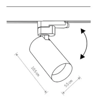 Regulowana lampa Ctls Mono 10238 do 3-faz. systemu biała złota