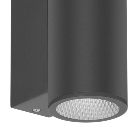 Metalowa lampa elewacyjna Lenta OWL-2804-1-3K Italux LED 10W 3000K tuba IP54 czarny