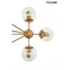 Lampa wisząca Astrifero MSE010100180 bursztynowa złotazłota