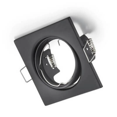 Wpuszczana lampa sufitowa JURA 650000132 kwadratowa z regulacją czarny