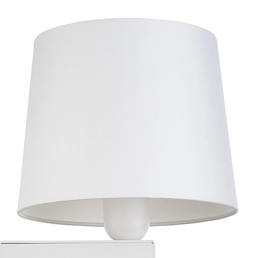 LAMPA ścienna CHILLIN 8201 Nowodvorski klasyczna OPRAWA abażurowy kinkiet biały