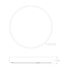 Plafon z pilotem NADI MS724-R500-GD LED 50W 3000-6000K ściemnialny złoty