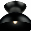 Kopułowa lampa wisząca Riya RIY0122 metalowa nad wyspę czarna