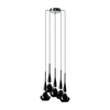 Loftowa lampa wisząca Tasos AZ0981 nad wyspę metalowa czarna