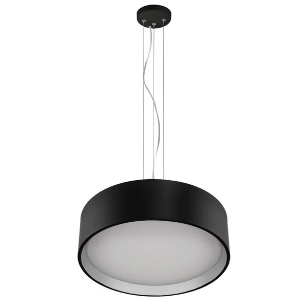 Lampa wisząca HUDSON LP-043/1P BK Light Prestige LED 36W 4000K okrągła oprawa zwis metalowy czarny