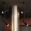 Zwisowa lampa Elti C021CL-02B tuby do jadalni czarne