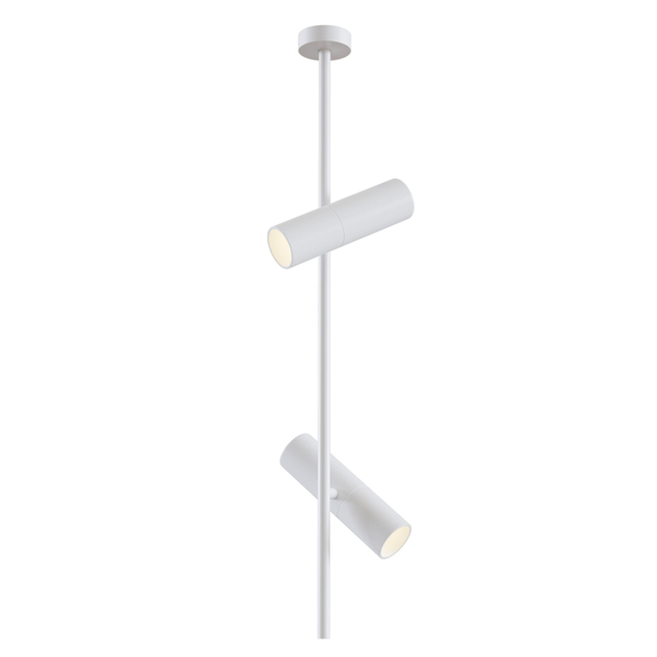 Lampa sufitowa wisząca podwójne tuby regulowane białe Elti OUTLET
