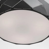 LAMPA wisząca REUS LP-8069/1P BK Light Prestige metalowa OPRAWA geometryczna zwis okrągły czarny