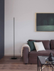 Ledowa lampa podłogowa Cerro do salonu LED 18W 3000K czarna
