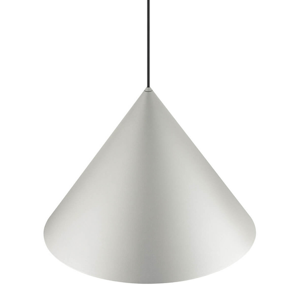 Lampa wisząca stożek Zenith 10872 Nowodvorski zwis do sypialni jedwabisty szary