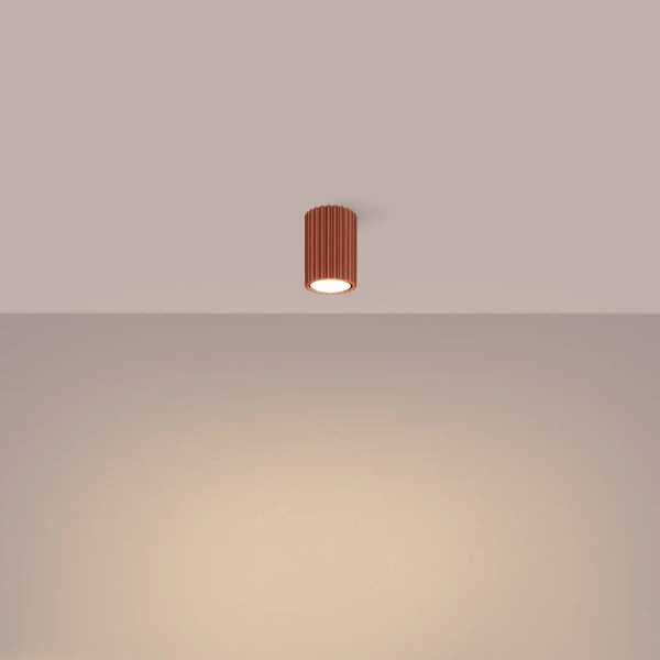 Metalowa lampa sufitowa Karbon SL.1625 downlight czerwony